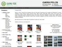 Tablet Screenshot of curtex.com.sg